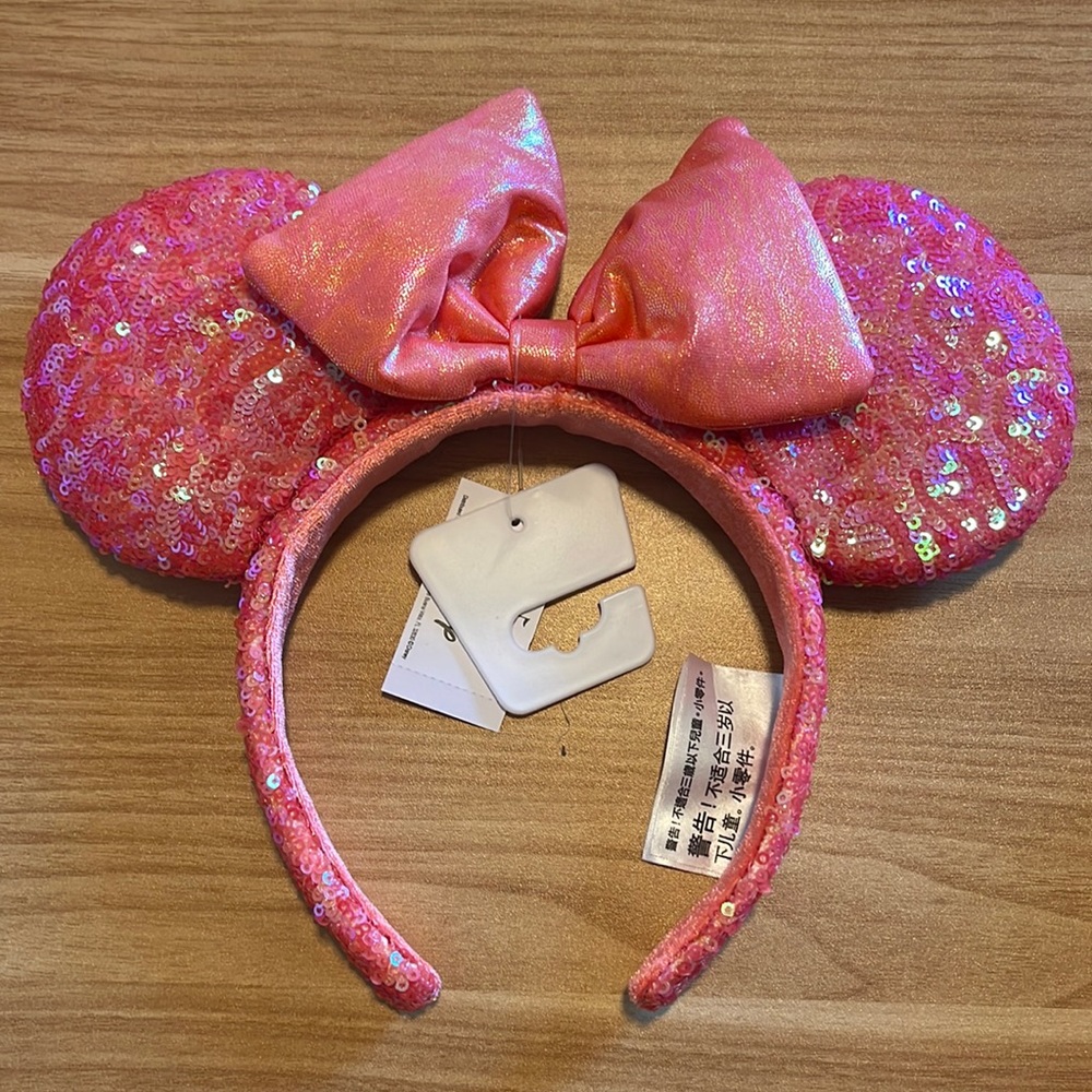🧡 CORAL DISNEY MINNIE MOUSE HEADBAND